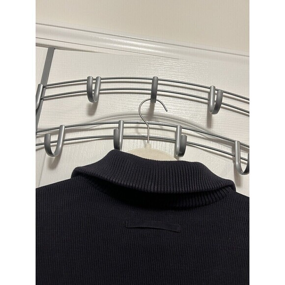 ZARA MAN Basic Sweater Jacket Men’s SZ XL Navy Blue Full Zip Cable Knit Cotton - Picture 5 of 16